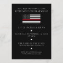 Recherche de sapeurs pompiers invitations Ligne rouge mince