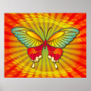 Recherche de papillon psychédélique posters Rétro