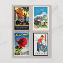 Recherche de collage de voyage cartes postales Coloré