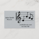 Recherche de sessions cartes visite Musique