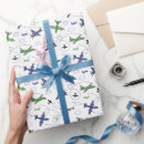 Recherche de avion bleu papier cadeau Papier d'emballage d'avion