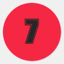 Recherche de numéro 7 autocollants Nombre