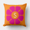 Recherche de fleur orange coussins Pour elle