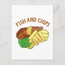 Recherche de poissons cartes postales Illustration