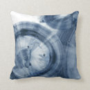 Recherche de cercle bleu coussins Abstrait