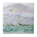 Recherche de dessin de paysage carreaux Aquarelle