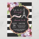 Recherche de tour eiffel baby shower invitations Français