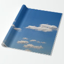 Recherche de nuages sur le ciel bleu papier cadeau Cumulus