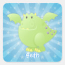 Recherche de monstre vert autocollants Dragon