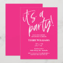 Recherche de hot pink invitations Typographie