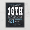 Recherche de seizième anniversaire cartes Ballon