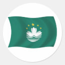 Recherche de macao autocollants Drapeau