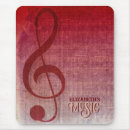 Recherche de feuille musique tapis souris Rouge