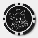 Recherche de animaux jetons poker Illustration