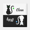 Recherche de chat noir et blanc magnets Chats