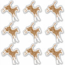 Recherche de poulains mignons autocollants Dessin