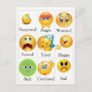 Recherche de emotion cartes postales Pour enfants