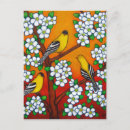 Recherche de arbre jaune cartes postales Oiseaux