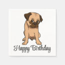 Recherche de chien carlin serviettes Anniversaire
