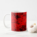 Recherche de conception vintage tasses Rouge