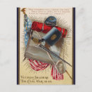 Recherche de soldats vintages cartes postales Drapeau