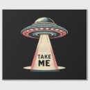 Recherche de extraterrestre papier cadeau Vaisseau spatial