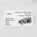 Recherche de voitures anciennes cartes visite Mécanicien automobile
