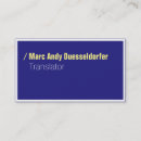 Recherche de bleu jaune cartes visite Typographie