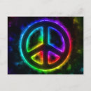Recherche de signe hippie cartes postales 60