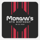 Recherche de voitures de course autocollants Noir rouge