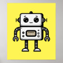 Recherche de robot mignon posters Rétro