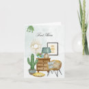 Recherche de maison ouverte vœux cartes Aquarelle