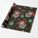 Recherche de clown papier cadeau Effrayant