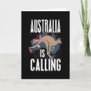 Recherche de drapeau australien vœux cartes Kangourou