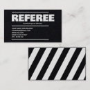 Recherche de arbitre cartes visite Équipe