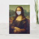 Recherche de masque vœux cartes Mona lisa
