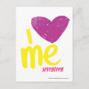 Recherche de coeur jaune cartes postales Violet