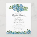 Recherche de blue hydrangea bridal shower invitations Botanique