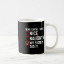 Recherche de naughty santa tasses Xmas