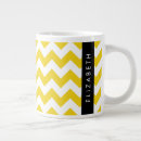 Recherche de zigzag jaune tasses Motif géométrique