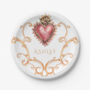 Recherche de baroque assiettes en papier Orné