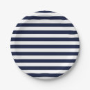 Recherche de bleu marine assiettes en papier Nautique
