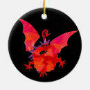 Recherche de dragon rouge ornements Noir