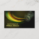 Recherche de appareil photo coloré cartes visite Photographe