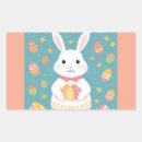 Recherche de de lapin rectangles autocollants Rose