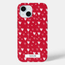 Recherche de coeur rouge iphone coques Motif de coeur