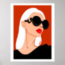 Recherche de plat de mode posters Rouge