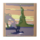 Recherche de statue de la liberté carreaux Rétro