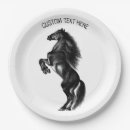 Recherche de chevaux assiettes en papier Cheval