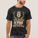 Recherche de 8ème anniversaire de mariage tshirts Marié